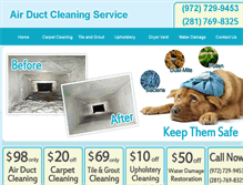 Tablet Screenshot of airductcleaning-service.com